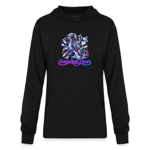 Boundless Heart Neon Galaxy Dog Shirt - Unisex Long Sleeve Hoodie Shirt
