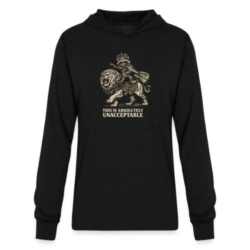 Funny Raccoon King Riding Lion Vintage Meme Art - Unisex Long Sleeve Hoodie Shirt