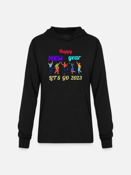 LET'S GO 2023 - Unisex Long Sleeve Hoodie Shirt - black