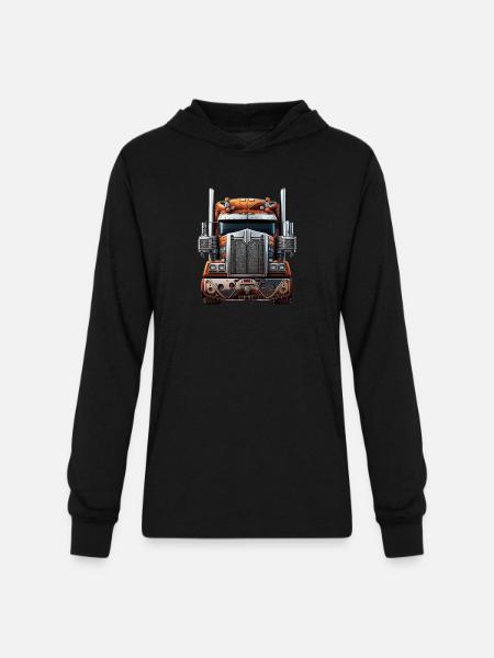 Rugged Simi Truck - Unisex Long Sleeve Hoodie Shirt - black