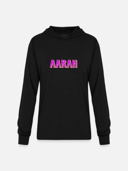 aarah - Unisex Long Sleeve Hoodie Shirt - black