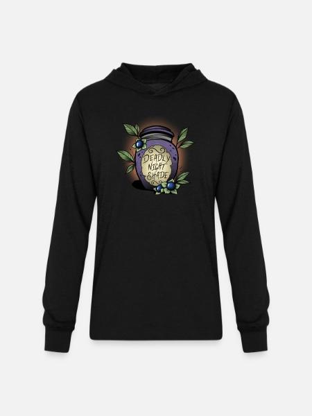 Nightshade - Unisex Long Sleeve Hoodie Shirt - black