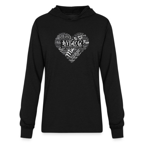 YTCC Heart Word Cloud - Unisex Long Sleeve Hoodie Shirt