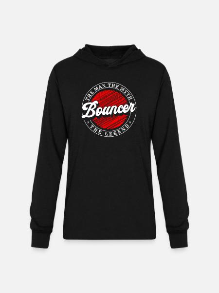 Bouncer Profession Strong - Unisex Long Sleeve Hoodie Shirt - black
