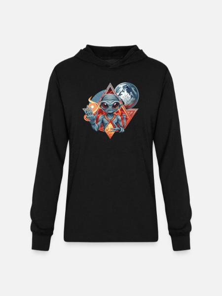 IlluminET109 - Unisex Long Sleeve Hoodie Shirt - black