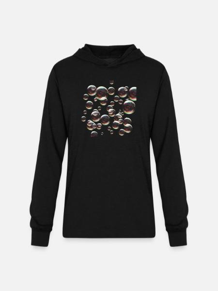 bubbles - Unisex Long Sleeve Hoodie Shirt - black
