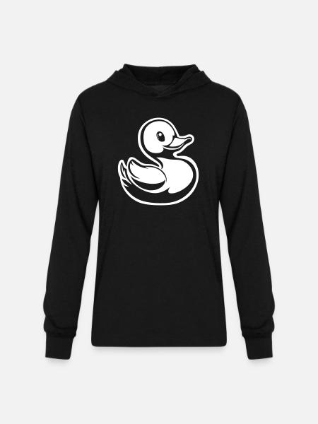 Rubber ducky - Unisex Long Sleeve Hoodie Shirt - black