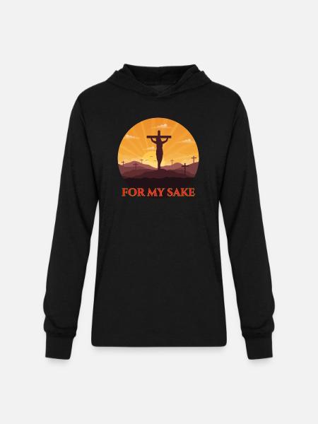 For My Sake - Unisex Long Sleeve Hoodie Shirt - black