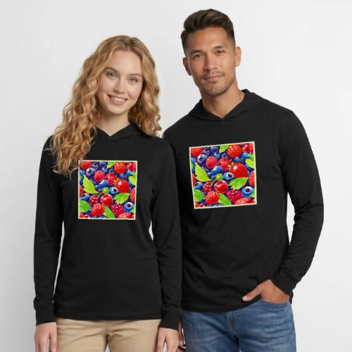 Summer Berry Medley - Unisex Long Sleeve Hoodie Shirt