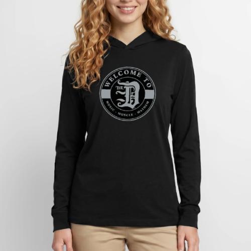 WELCOME TO THE D BADGE BLACK SILVER B - Unisex Long Sleeve Hoodie Shirt