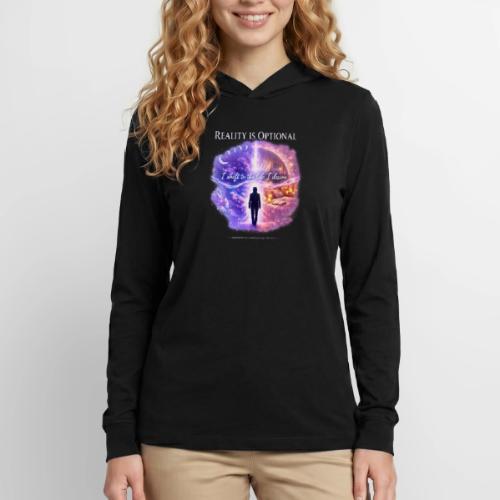Reality Is Optional Cosmic Reality Shifting Portal - Unisex Long Sleeve Hoodie Shirt