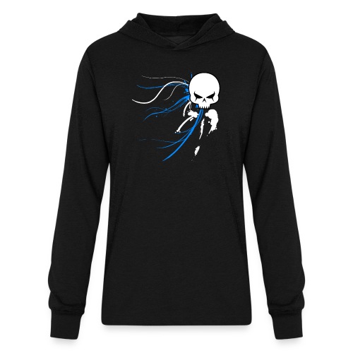 cyber skull bluw - Unisex Long Sleeve Hoodie Shirt