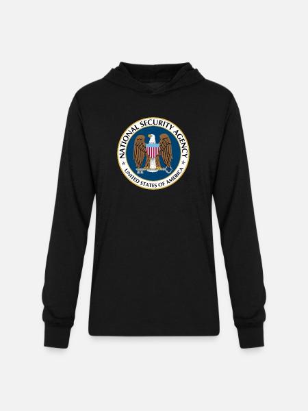National Security Agency Logo - Unisex Long Sleeve Hoodie Shirt - black