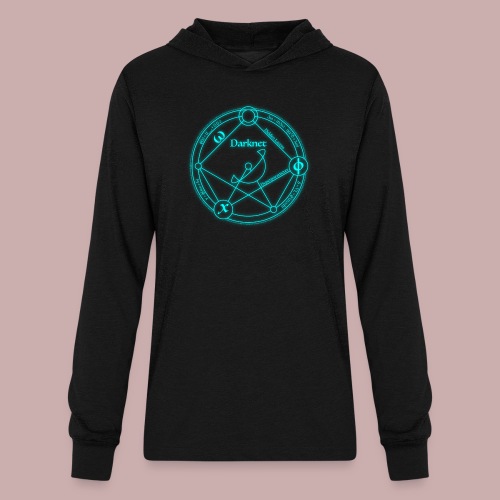 darknet logo cyan - Unisex Long Sleeve Hoodie Shirt