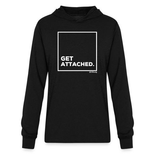 Get Attached | White - Unisex Long Sleeve Hoodie Shirt
