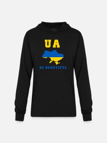 UA so beautiful - Unisex Long Sleeve Hoodie Shirt - black