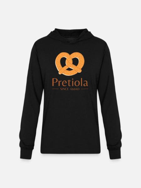 PRETZEL DAY - Unisex Long Sleeve Hoodie Shirt - black