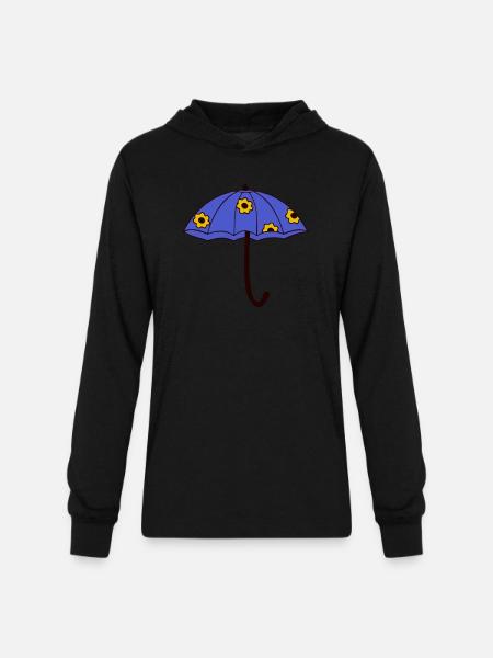 umbrella - Unisex Long Sleeve Hoodie Shirt - black