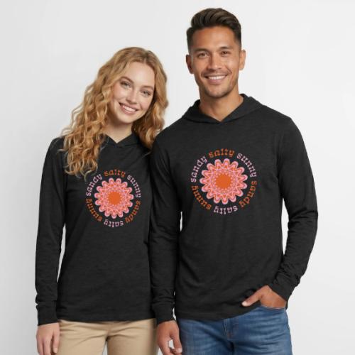 sandy, salty & sunny - Unisex Long Sleeve Hoodie Shirt
