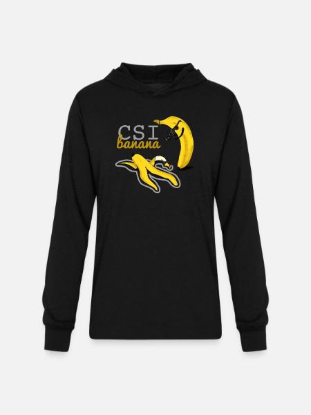 CSI BANANA - banana kill - Unisex Long Sleeve Hoodie Shirt - black