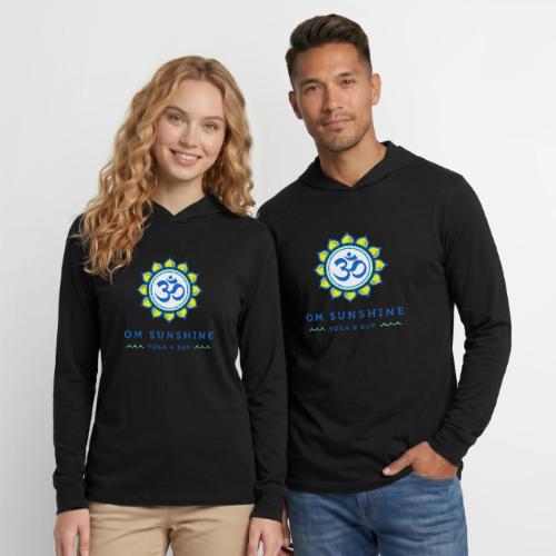 Om Sunshine Yoga transparent back original file - Unisex Long Sleeve Hoodie Shirt