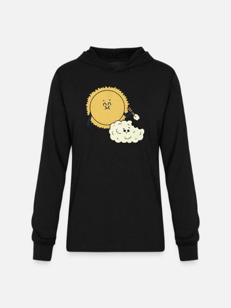 Light Meal girl - Unisex Long Sleeve Hoodie Shirt - black