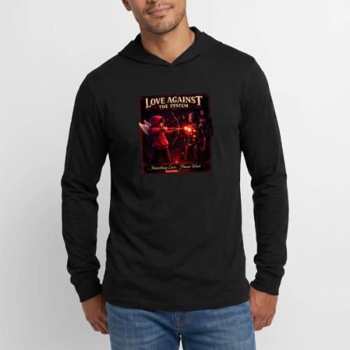 Love Against The System – Cyberpunk Art - Unisex Long Sleeve Hoodie Shirt