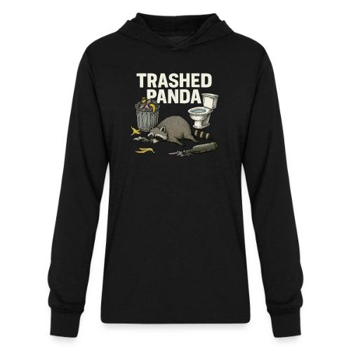 Trashed Panda – Funny Drunk Raccoon Cartoon - Unisex Long Sleeve Hoodie Shirt