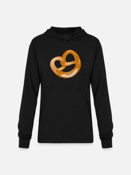 bavarian pretzel - Unisex Long Sleeve Hoodie Shirt - black