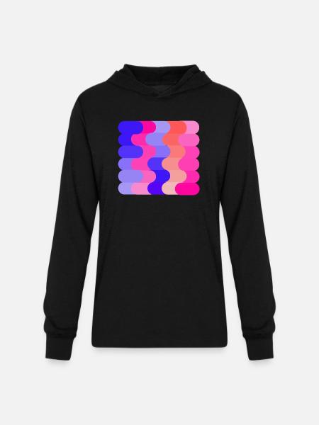 FLOW (Hue & Tint) - Unisex Long Sleeve Hoodie Shirt - black