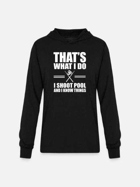 Pool Billiards - Unisex Long Sleeve Hoodie Shirt - black