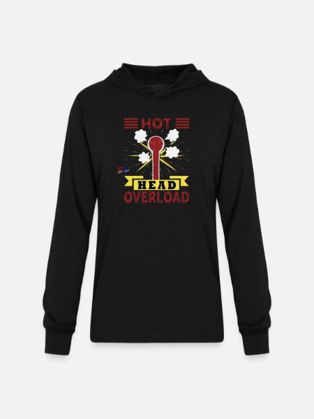 Overload - Unisex Long Sleeve Hoodie Shirt - black