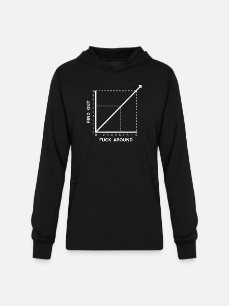 Discover the Consequences - Unisex Long Sleeve Hoodie Shirt - black