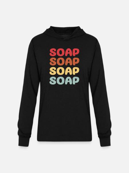 Soap - Unisex Long Sleeve Hoodie Shirt - black