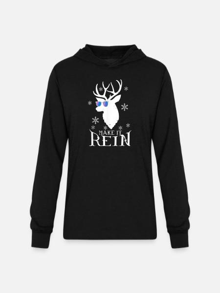 Make It Rein - Unisex Long Sleeve Hoodie Shirt - black