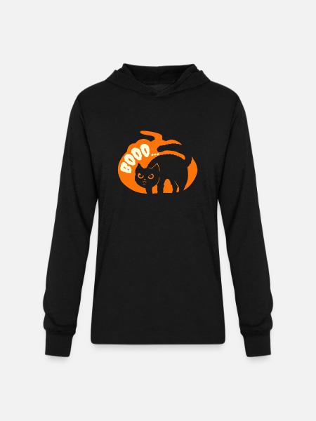 Cat Funny - Unisex Long Sleeve Hoodie Shirt - black