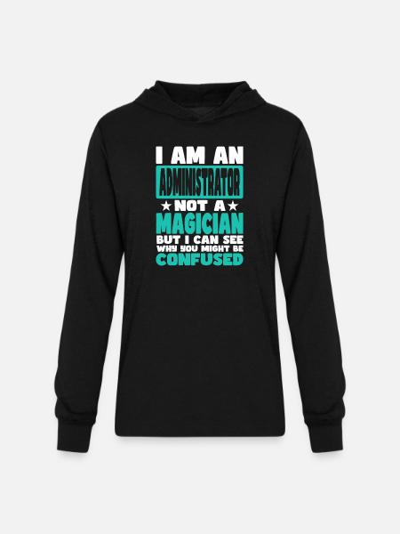Administrator - Unisex Long Sleeve Hoodie Shirt - black