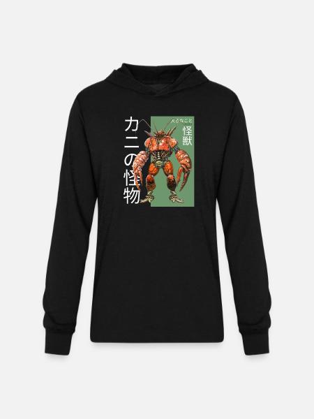 Kaiju Crab: Monstrous Marvel - Unisex Long Sleeve Hoodie Shirt - black