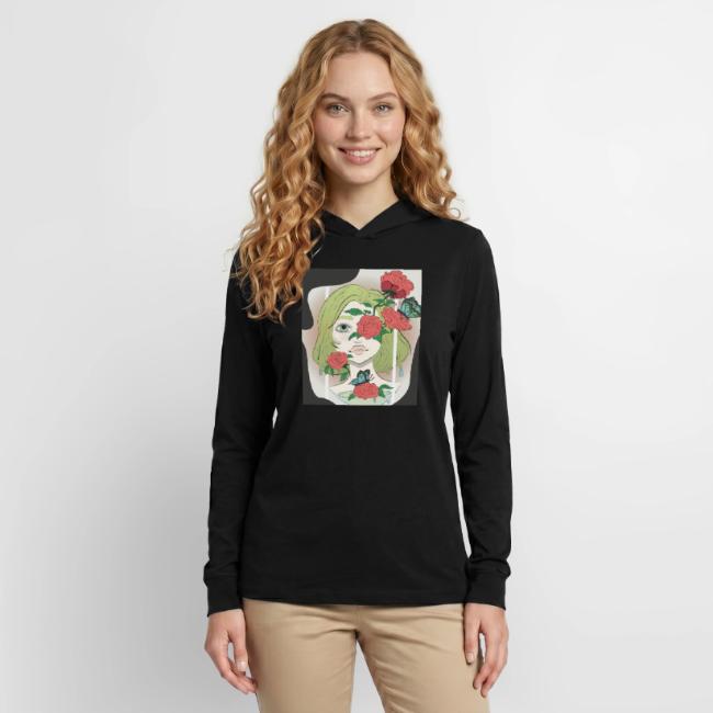 Girl with Rose Vine