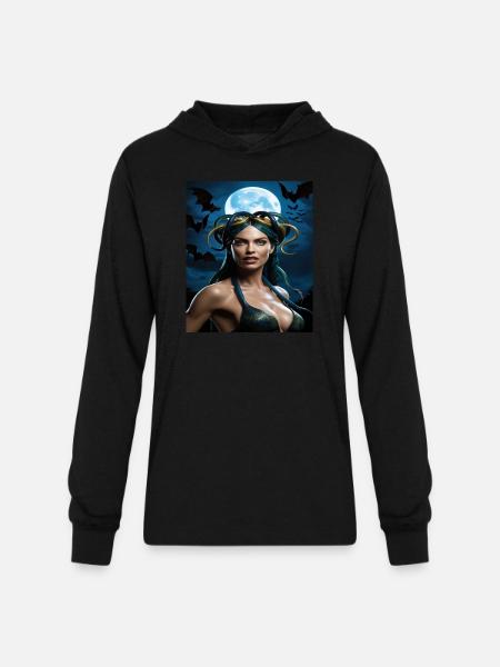 Snake City Woman t-shirt - Unisex Long Sleeve Hoodie Shirt - black