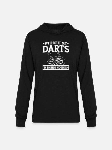 Darts Dart Player - Unisex Long Sleeve Hoodie Shirt - black