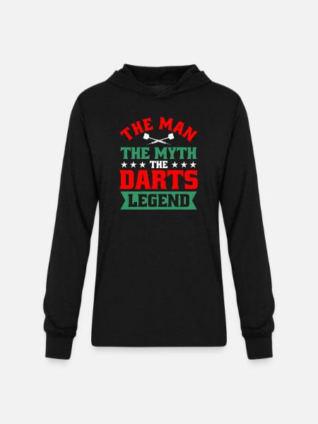 Darts Dart Player - Unisex Long Sleeve Hoodie Shirt - black
