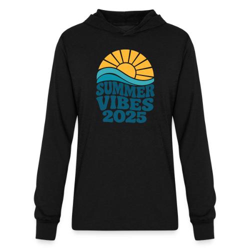 Summer Vibes 2025 Retro Sunset T-Shirt | Fun Beach - Unisex Long Sleeve Hoodie Shirt