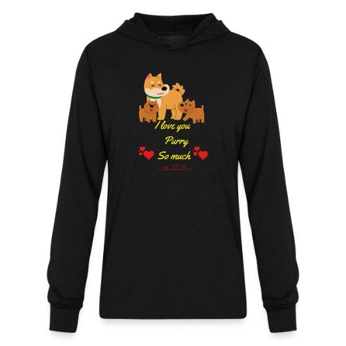 Cute Dog Family Love – “I Love You Purry So much - Unisex Long Sleeve Hoodie Shirt