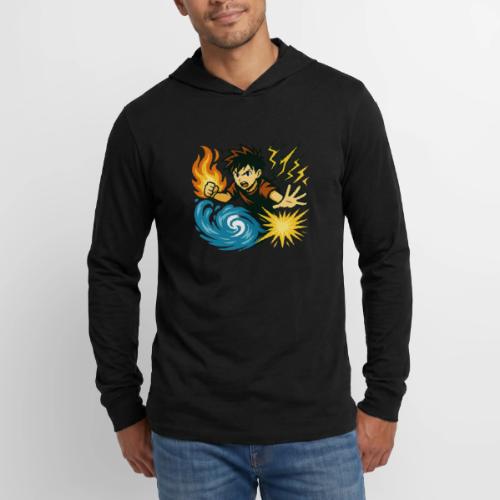 Anime Elemental Warriors | Fire, Water, Lightning - Unisex Long Sleeve Hoodie Shirt
