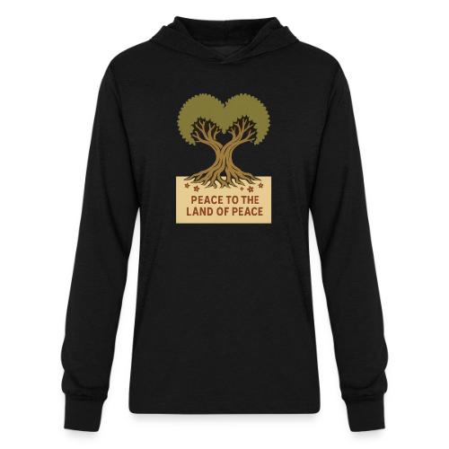 Peace To The Land Of Peace Tree Heart - Unisex Long Sleeve Hoodie Shirt