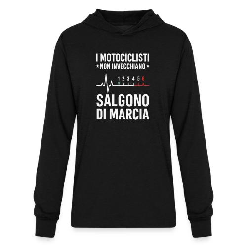 Motorcyclists Never Age Heartbeat Design - Unisex Long Sleeve Hoodie Shirt