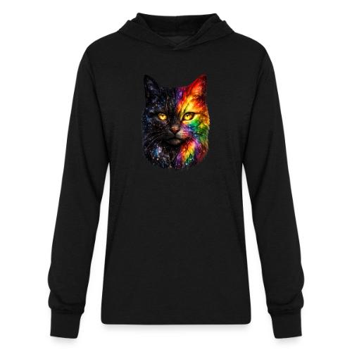 Cosmic Galaxy Rainbow Cat - Unisex Long Sleeve Hoodie Shirt