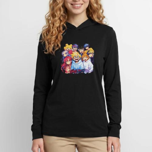 Thrill Rush Anime Squad Streetwear - Unisex Long Sleeve Hoodie Shirt