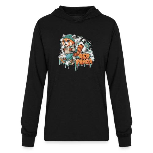 Red Panda Street Graffiti Vibes - Unisex Long Sleeve Hoodie Shirt